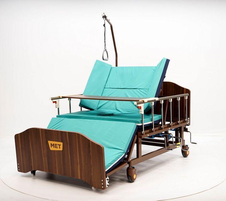 Механическая кровать MET REMEKS XL с переворотом и туалетом, ширина ложа 120 см (арт. 17003) - фото 2 - id-p112138638