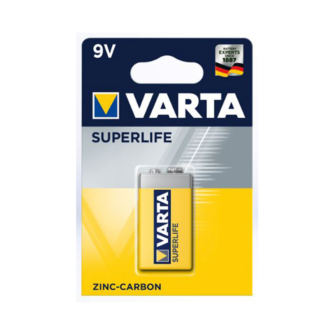 Батарейка VARTA Superlife E-Block 9V - 6F22P 1 шт. в блистере - фото 1 - id-p112147644
