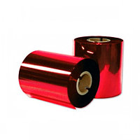 Риббон красящая лента Resin (смола) для текстиля 103мм/200м. красный металлик. Германия
