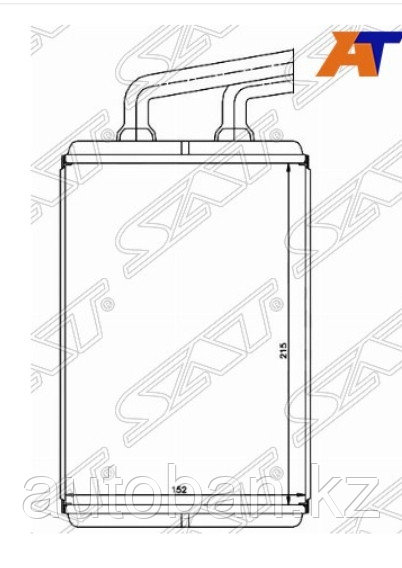 Радиатор печки Hyundai Elantra 2000-2009