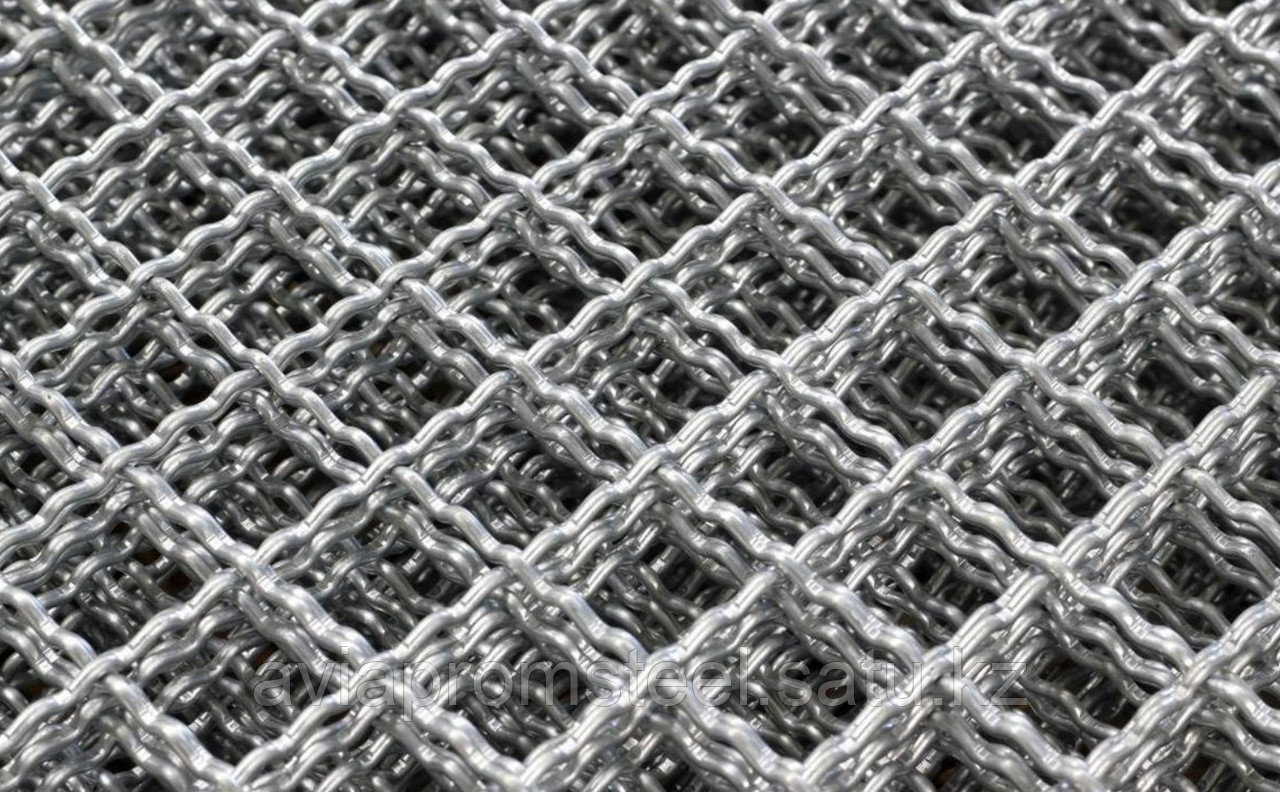 Сетка стальная СР-сложно рифленая, 6 мм, ячейка 32х32, размер 1.75х4.5, ГОСТ 3306-88, сталь 45, 55 - фото 1 - id-p93599933