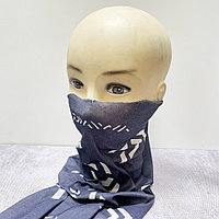 Бандана темно синий с белыми узорами 18*25см