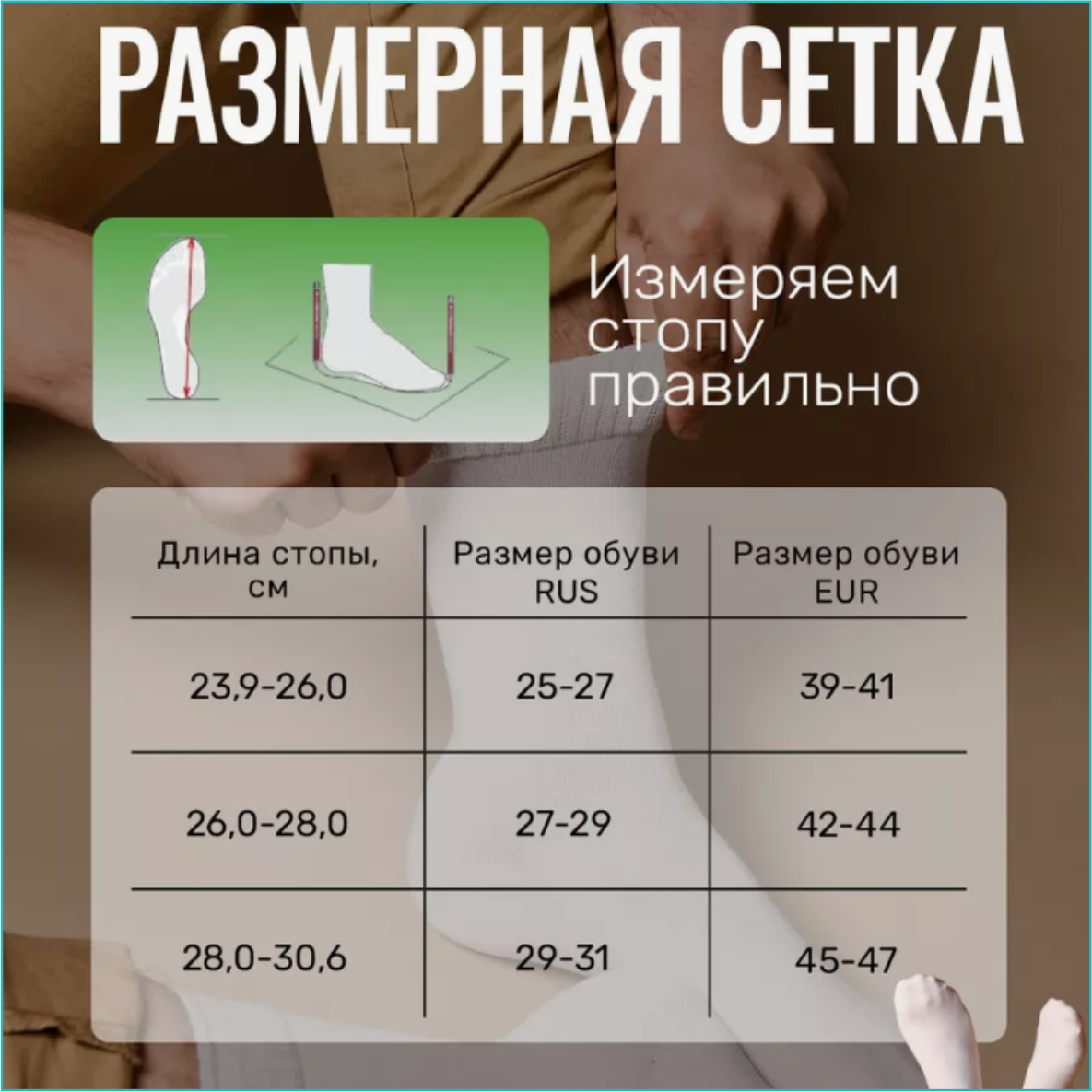 Набор мужских носков "ECOBRAND" Белые 10 пар (Размер 39-41) - фото 9 - id-p112155645