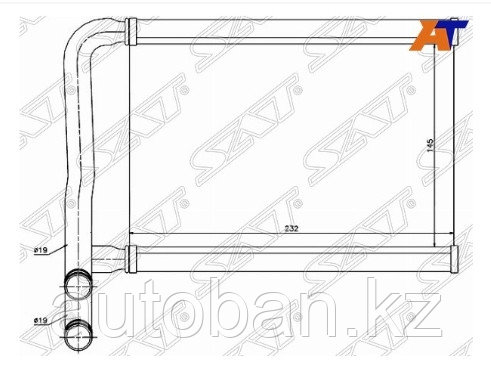 Радиатор отопителя салона HYUNDAI ACCENT 2005-/KIA RIO 2005-