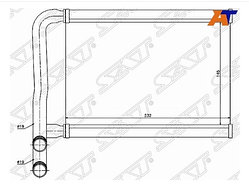 Радиатор отопителя салона HYUNDAI ACCENT 2005-/KIA RIO 2005-
