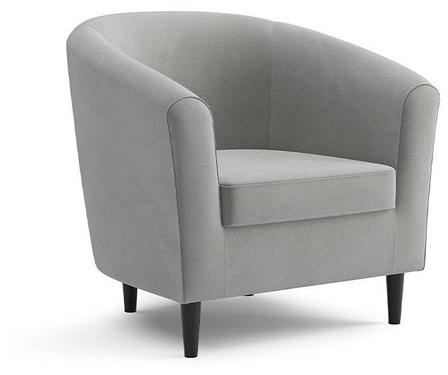 Кресло Вета велюр светло-серый 79х72х79 см, фото 2