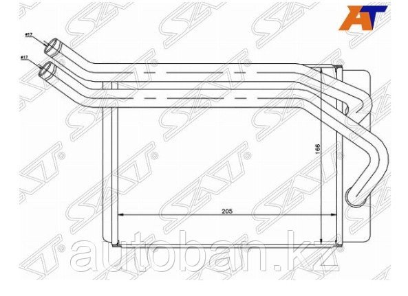 Радиатор отопителя салона HYUNDAI SANTA FE 2000-