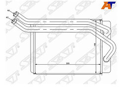 Радиатор отопителя салона HYUNDAI SANTA FE 2000-