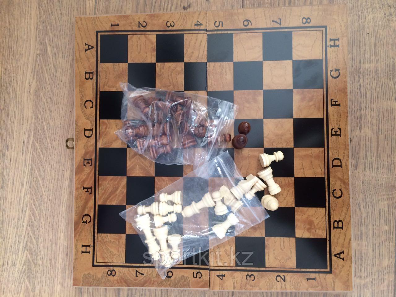 Шахматы 3 в 1 (24 х 24 см)