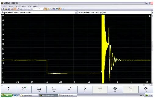 Первичная цепь контактной системы зажигания фото