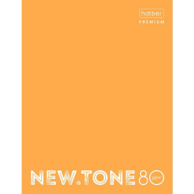 Тетрадь "Hatber Premium", 80л, А5, клетка, на 4-х кольцах, ламинация, серия "NewTone Neon - Orange" - фото 1 - id-p112196632