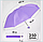 Зонт женский однотонный (темно-фиолетовый), фото 2