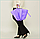 Зонт женский однотонный (темно-фиолетовый), фото 6