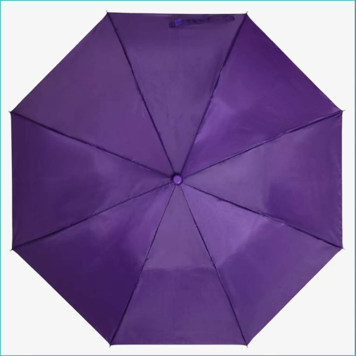Зонт женский однотонный (Баклажановый) - фото 3 - id-p112196724