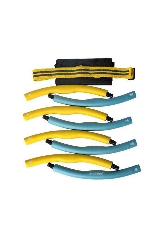 Обруч "FimBus" Yellow-Turquoise с фитнес резинкой и рюкзаком - фото 4 - id-p112206076