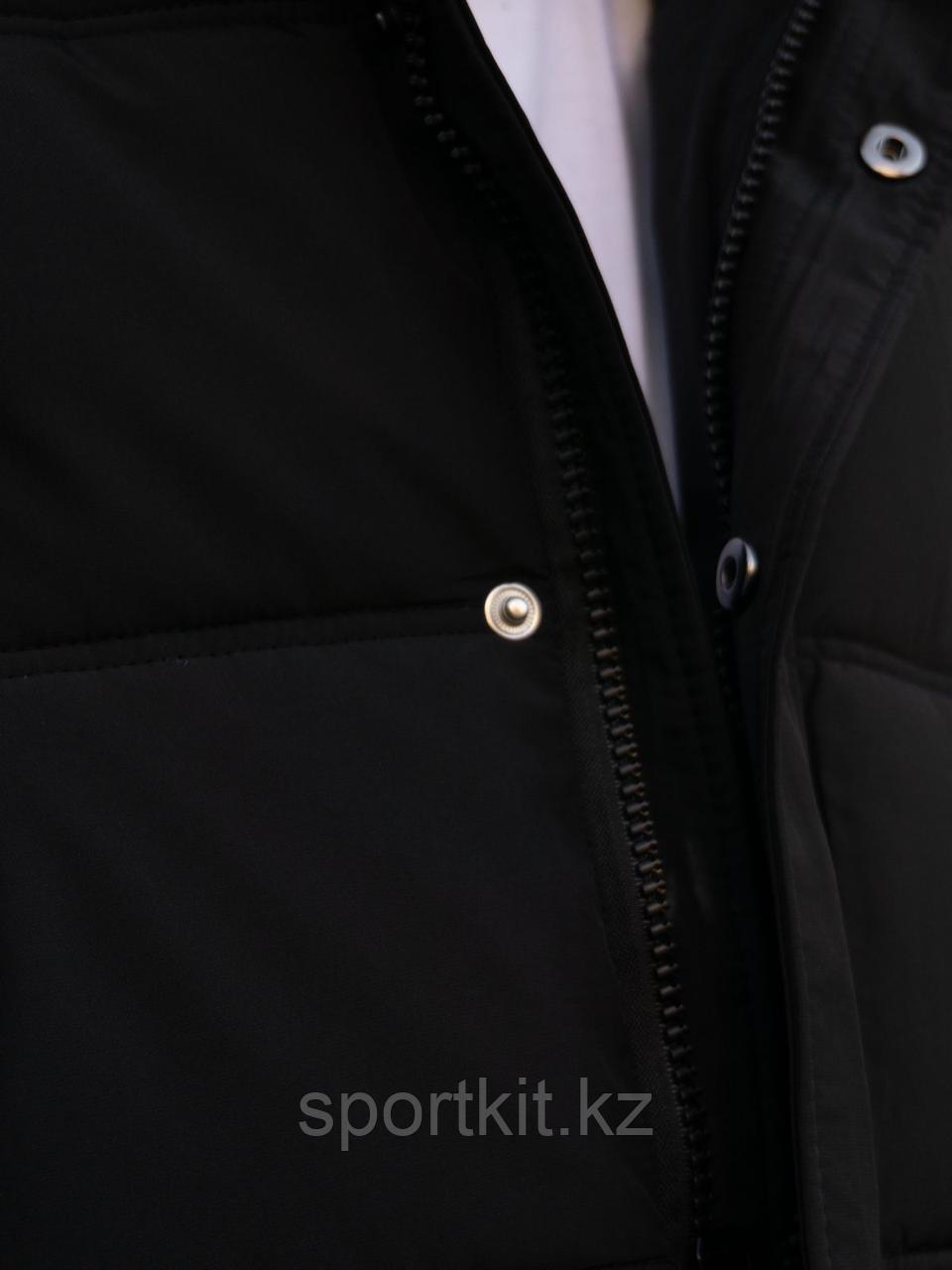 Куртка Adidas длин чер бок замок А-21 - фото 2 - id-p112206208