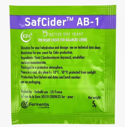 Дрожжи для сидра Fermentis "Safcider AB-1", 5 г - фото 1 - id-p71029249