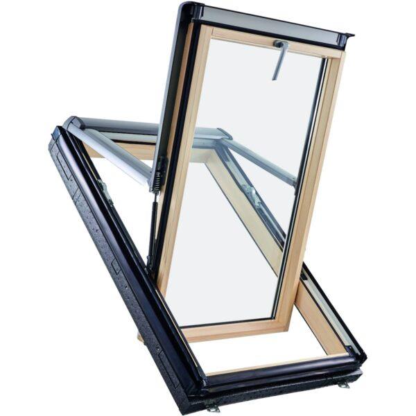 Мансардное окно ROTO Designo R79 (двухкамерный стеклопакет, с осью поворота 1/3) - фото 2 - id-p112206435