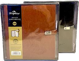 Визитница на 480 карт, кожзам Dolphin M480-560