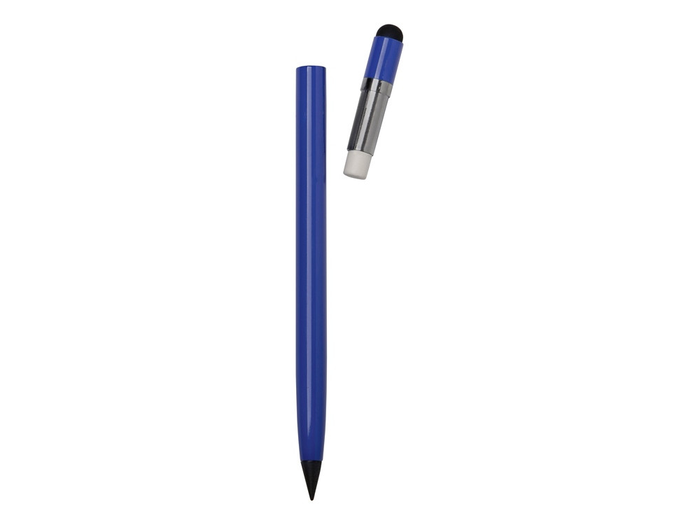 Вечный карандаш Eternal со стилусом и ластиком, синий - фото 3 - id-p112207745