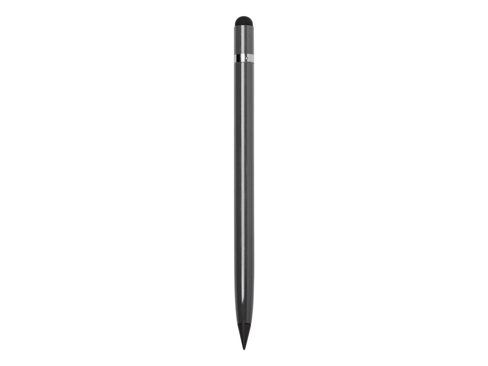 Вечный карандаш Eternal со стилусом и ластиком, серый - фото 2 - id-p112207748