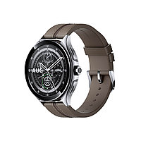 Смарт часы Xiaomi Watch 2 Pro-Bluetooth Silver Case with Brown Leather Strap