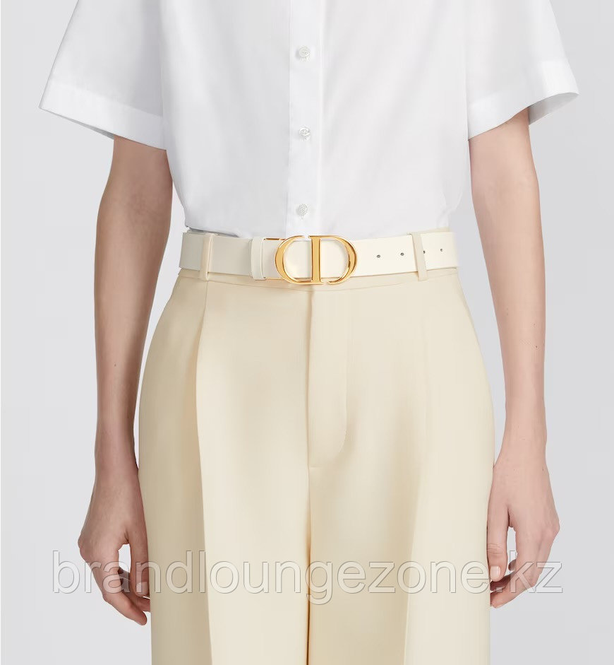 Двусторонний белый ремень для женщин Dior 30 MONTAIGNE, - фото 2 - id-p112208123