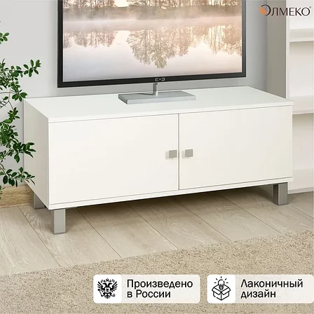 Тумба под телевизор Олмеко (О)95х35,3х44 см, белый, фото 1