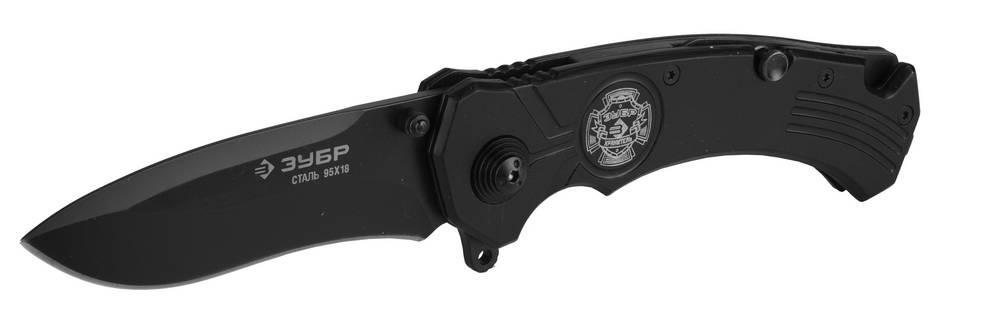 ЗУБР Хранитель 210 мм, лезвие 85 мм, металлическая рукоятка, наконечник для стекол, складной нож (47710) - фото 1 - id-p112217585