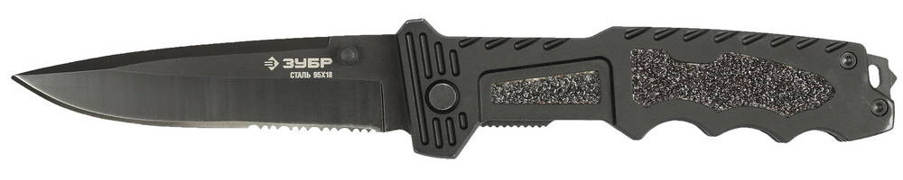 ЗУБР Диверсант 265 мм, лезвие для рубки 6х120 мм, металлическая рукоятка, складной тактический нож (47717) - фото 1 - id-p112217592
