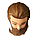 Манекен головы мужской 100% натуральный волос (светлый русый), фото 4