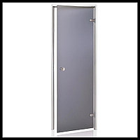 Дверь для хамама Andres Au Gray 7х19 (короб - алюминий, стекло - серое, без порога)