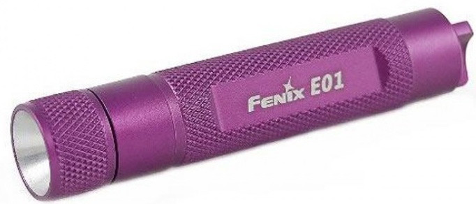 Фонарь Fenix E01pbk фиолетовый