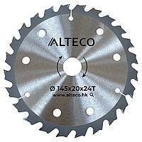 ДИСК ПО ДЕРЕВУ ДЛЯ ДИСКОВОЙ ПИЛЫ ALTECO CHDS 20-145 LI BL / 145X20X24T