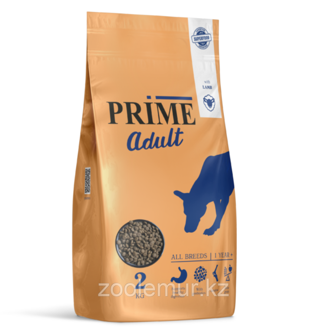 PRIME ADULT Сухой корм для собак всех пород, с ягнёнком