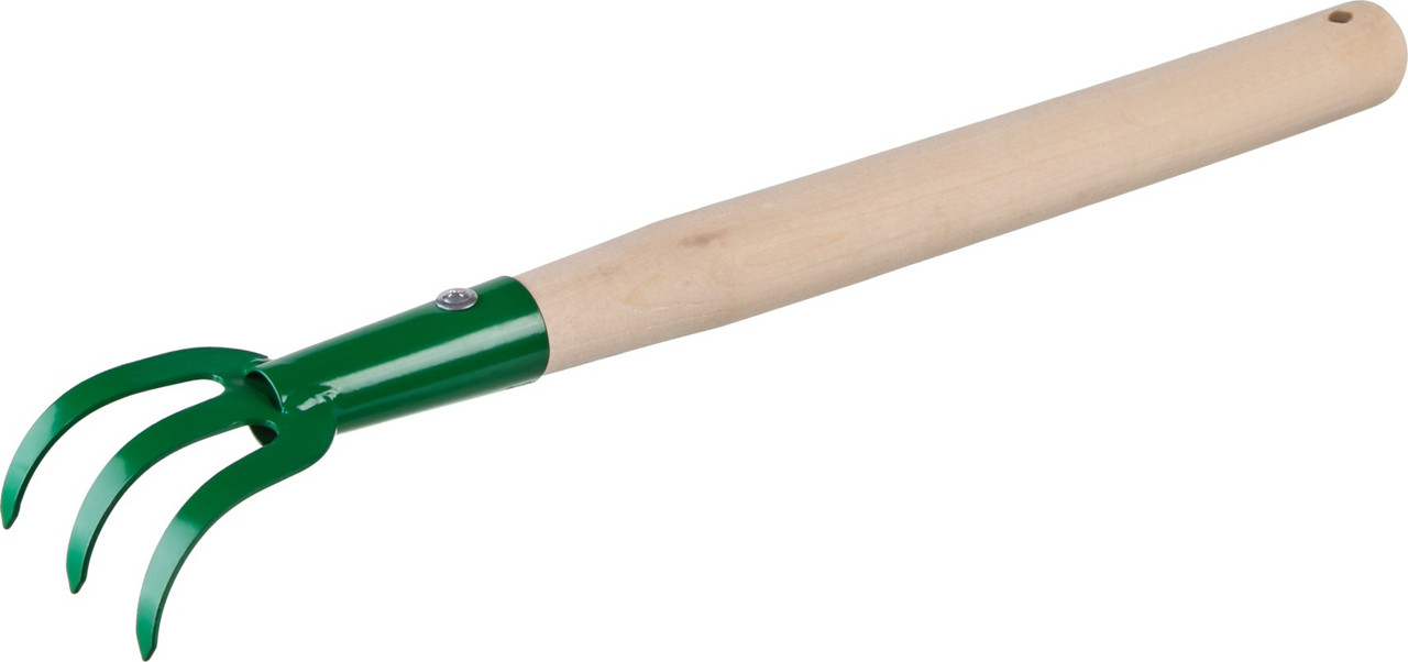 РОСТОК размеры 75x75x430 мм, 3-х зубый, деревянная ручкоятка, рыхлитель (39616) - фото 2 - id-p112215878