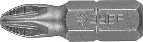 ЗУБР 2 шт, PZ2 25 мм, Кованые биты (26003-2-25-2)
