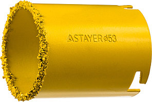 STAYER 53 мм, L 55 мм, карбид вольфрама, Кольцевая коронка (33345-53)