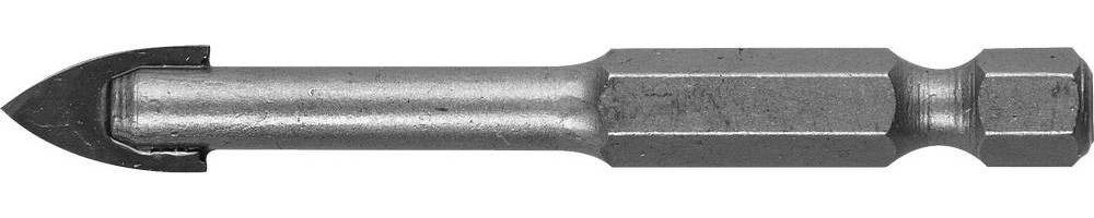 ЗУБР 10 мм 2х кромка, HEX 1/4, Сверло по стеклу и кафелю (29840-10)