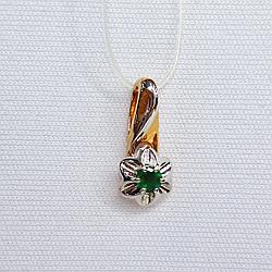 Подвеска из золочёного серебра с агатом Diamant 93-330-00982-2 серебро с позолотой