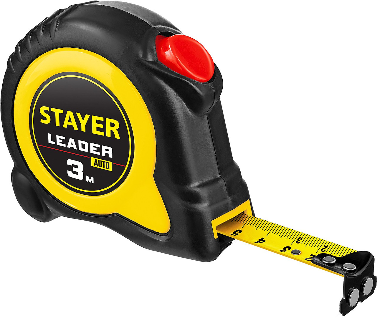 STAYER Leader 3м х 16мм, Рулетка с автостопом (3402-3)