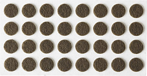 STAYER d 10 мм, самоклеящиеся, фетровые, 32 шт. коричневые, мебельные накладки (40910-10)