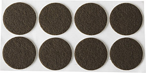 STAYER d 18 мм, самоклеящиеся, фетровые, 8 шт. коричневые, мебельные накладки (40910-28)