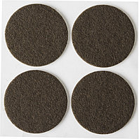 STAYER d 35 мм, самоклеящиеся, фетровые, 4 шт. коричневые, мебельные накладки (40910-35)