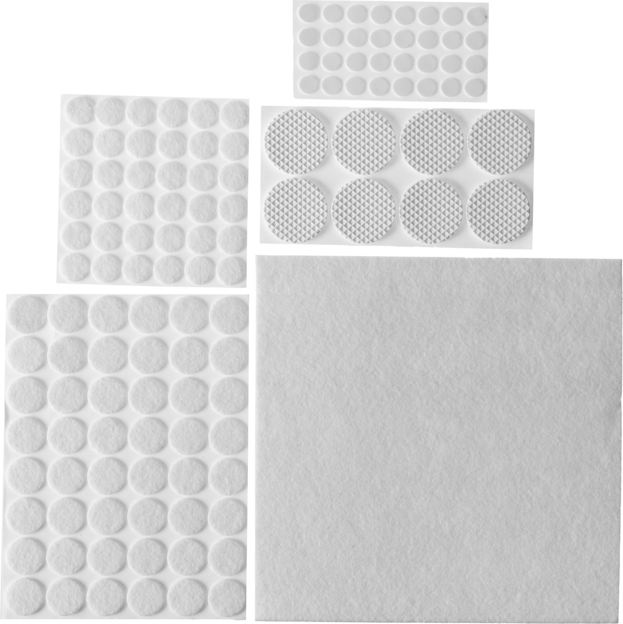 STAYER белый, самоклеящихся, 125 шт., набор мебельных накладок (40917-H125) - фото 1 - id-p112218013