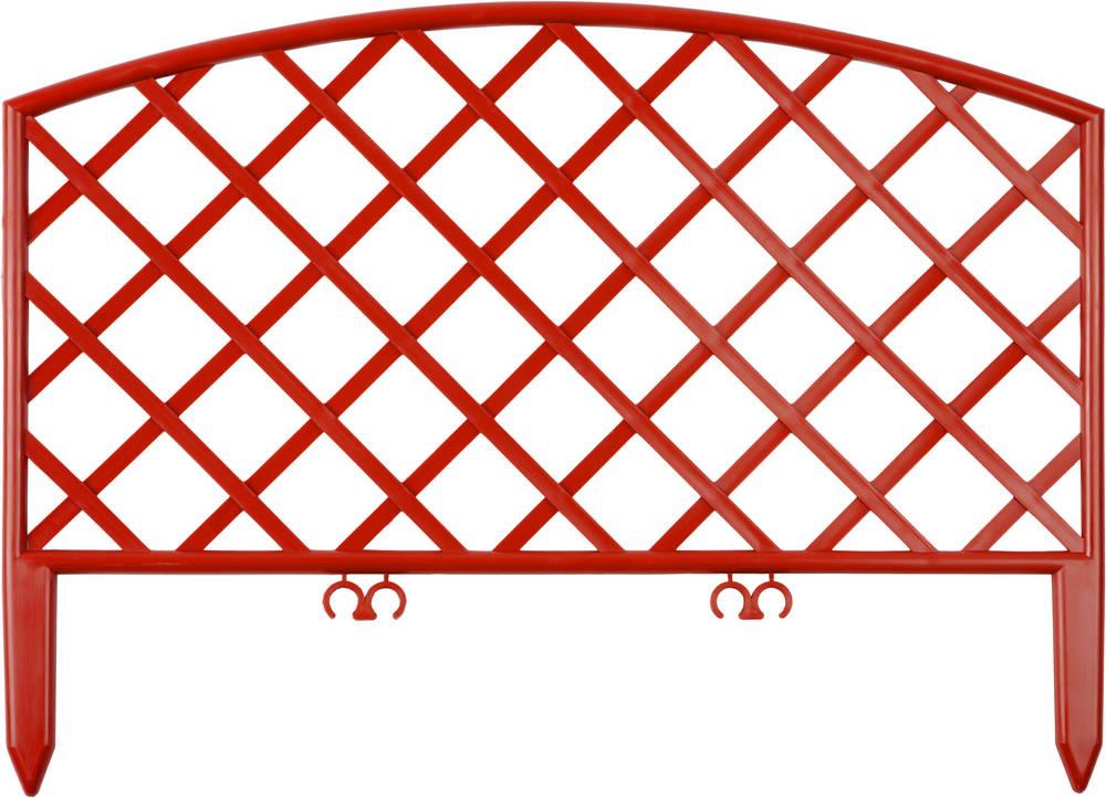 GRINDA Плетень, размеры 28х320 см, терракот, декоративный забор (422207-T)