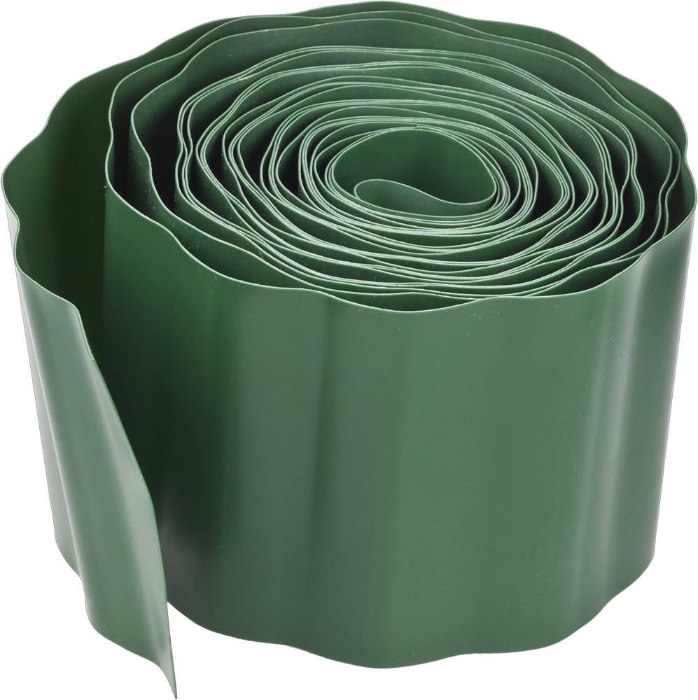 GRINDA размеры 15 см х 9 м, зеленая, полиэтилен низкого давления, бордюрная лента (422245-15)
