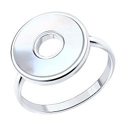 Кольцо из серебра с перламутром SOKOLOV 83010174 серебро с родием