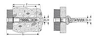 ЗУБР 5 х 32 мм, универсальный дюбель полипропиленовый с бортиком с шурупом, 18 шт (4-301206-05-032)