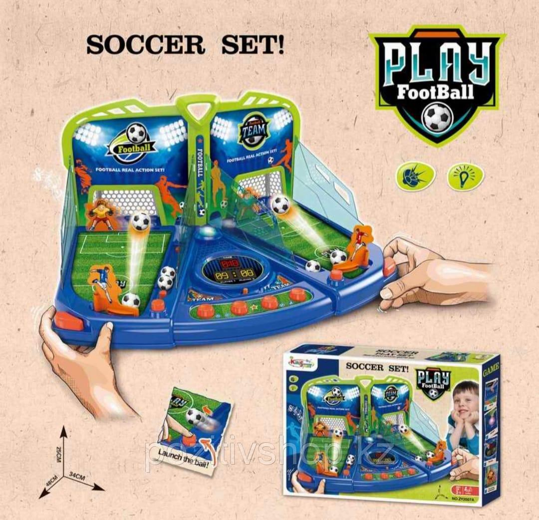Настольная электронная игра футбол Soccer Set HC - фото 1 - id-p112223778
